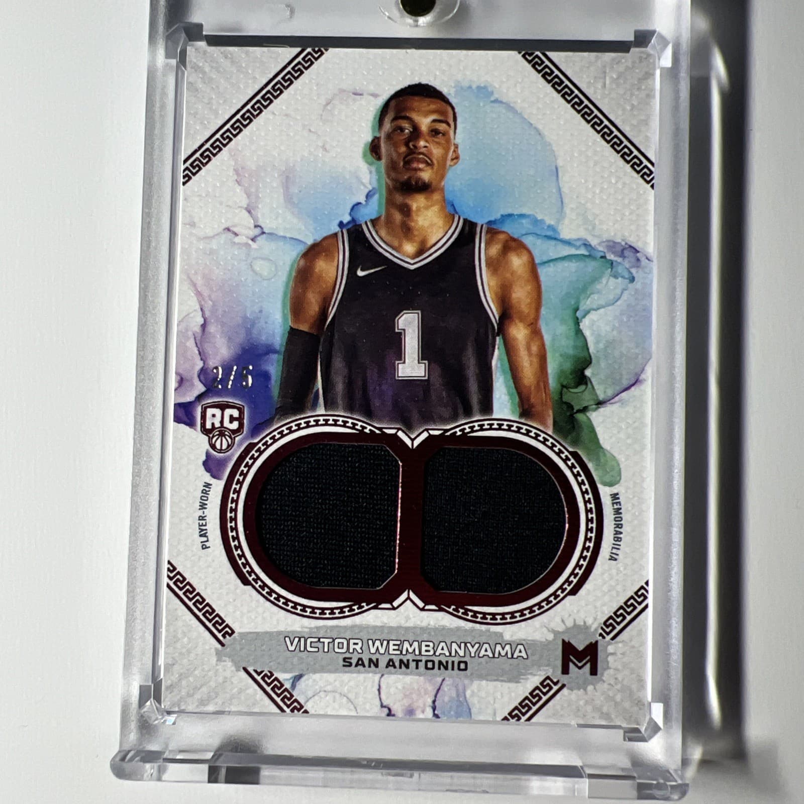 /5 Rc Victor Wembanyama 2023-24 Topps Motif Player Worn Dual Relic