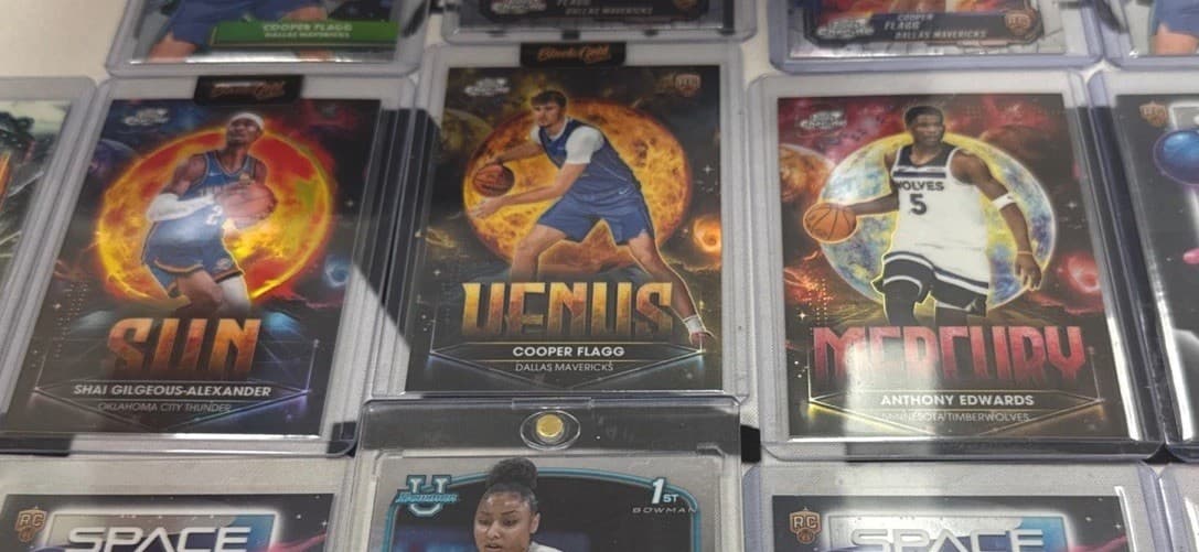 High End Lot 13. Topps Cosmic Planetary Pursuit- Cooper Flagg , Edwards, Shai
