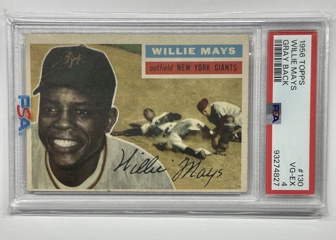 1956 Topps Willie May #130 Gray Back PSA 4