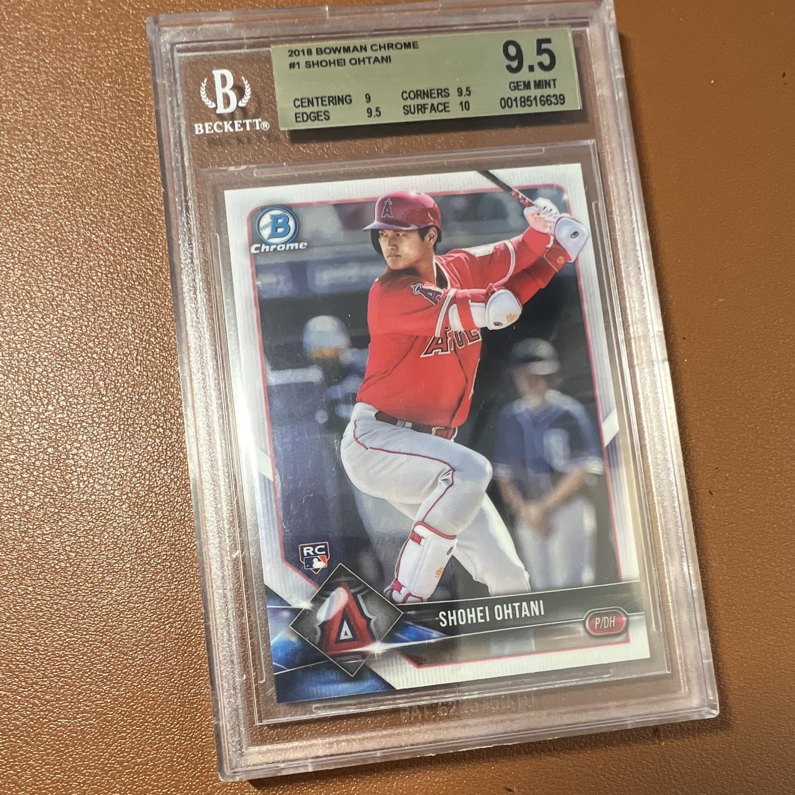 2018 Bowman Chrome - Shohei Ohtani #1 Batting (RC) BGS 9.5 Gem Mint