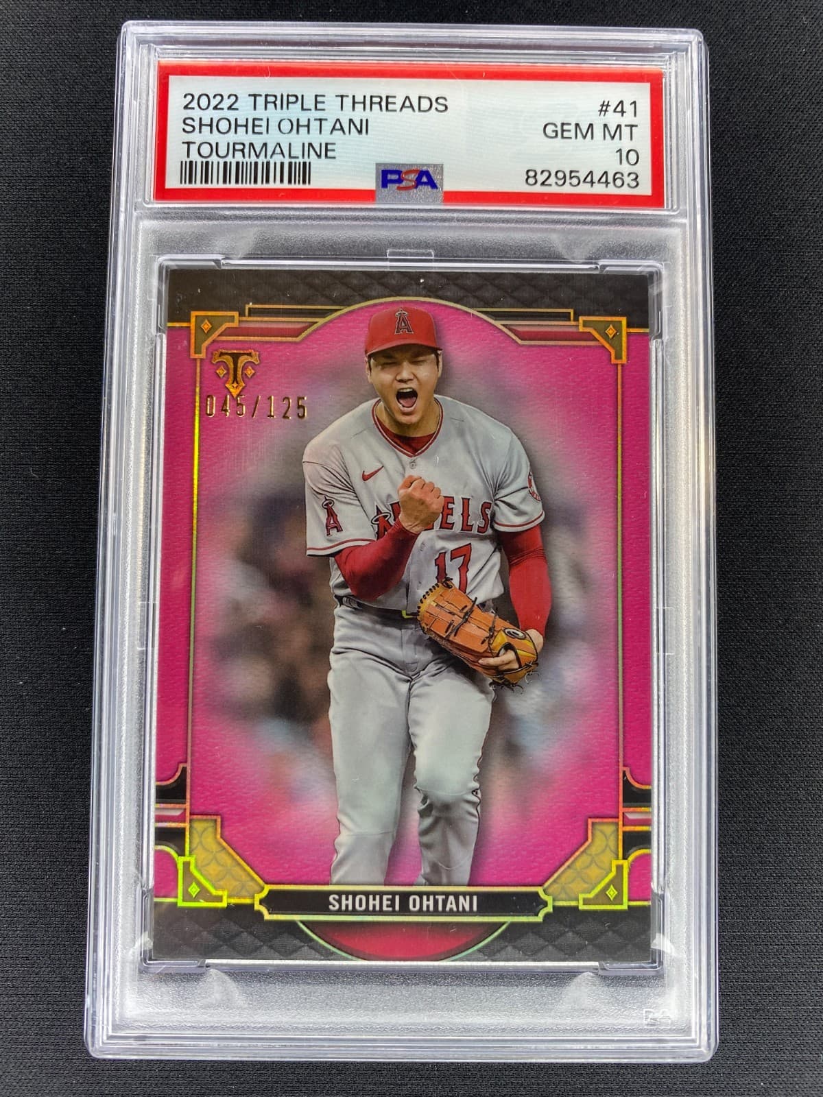 2022 TOPPS TRIPLE THREADS PINK #41 SHOHEI OHTANI /125 PSA 10 PSA 10 POP 1