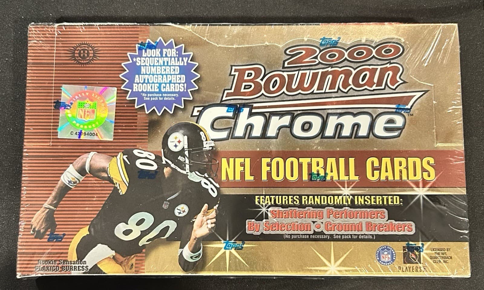 2000 Bowman Chrome Nfl Football Hobby Box Tom Brady Rookie Sealed