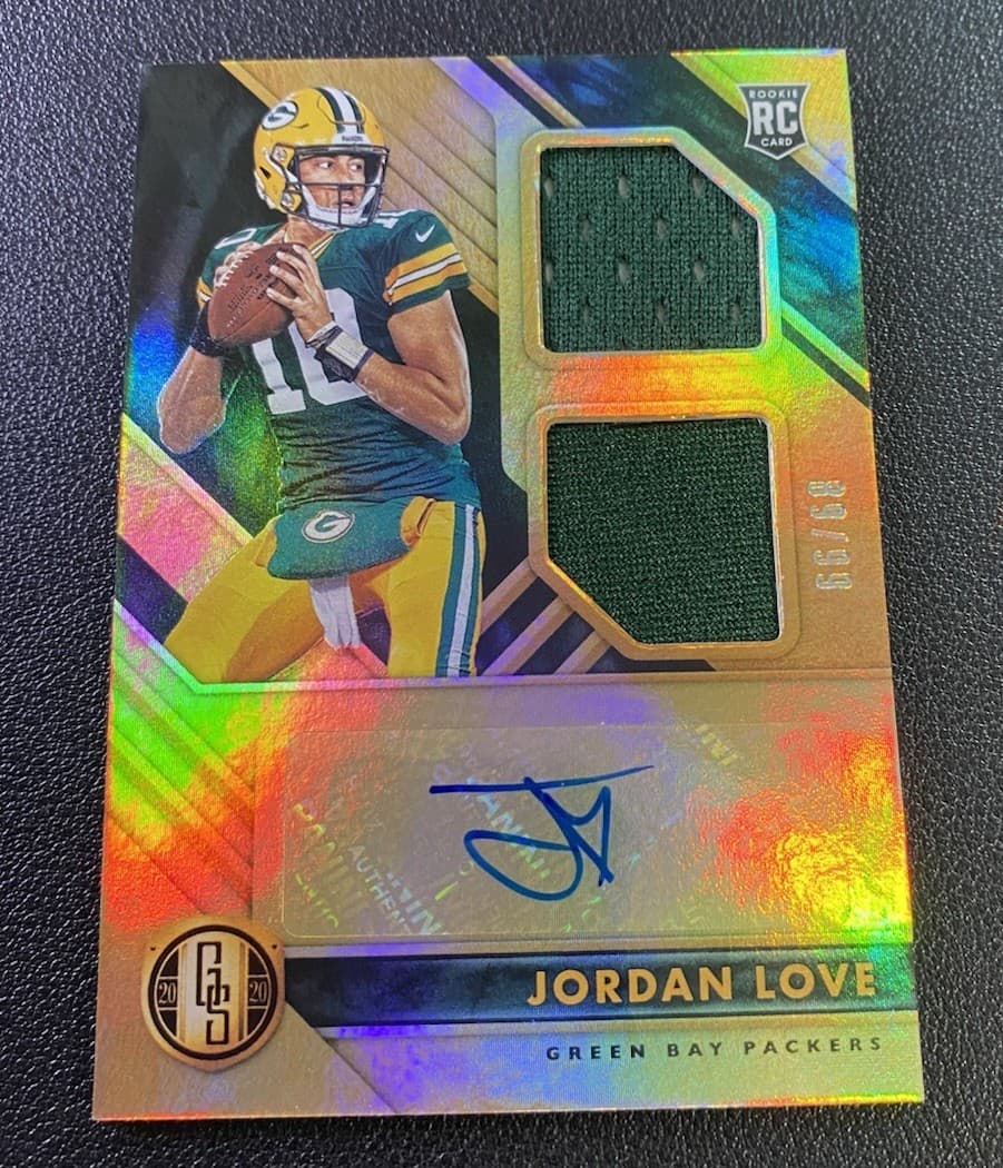 2020 Panini Gold Standard Jordan Love Rookie Patch Auto Prime /99 Packers RPA 📈