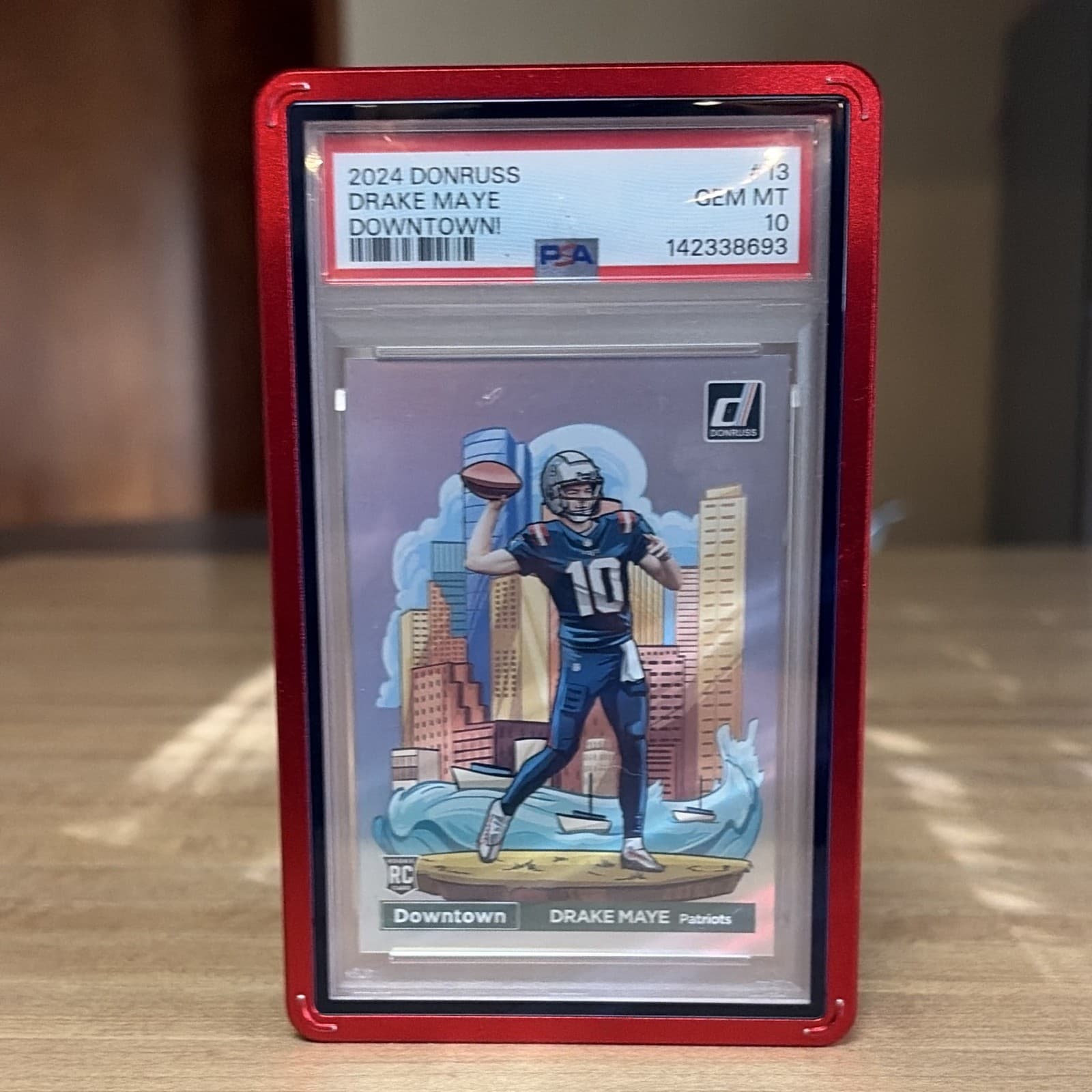 2024 Panini Donruss Downtown! Drake Maye #13 Rookie PSA 10 Patriots